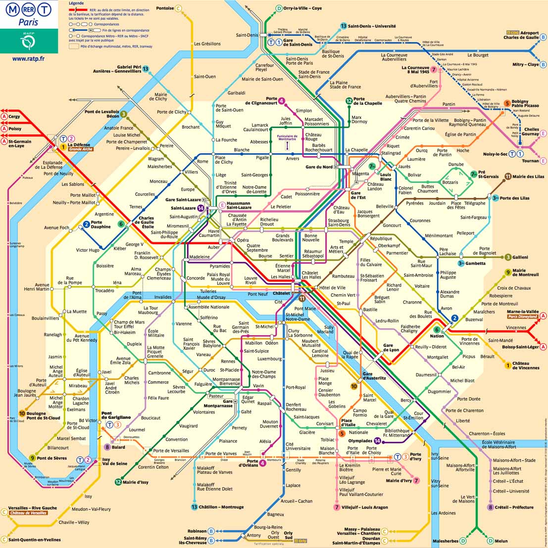 PARIS: Telecharger le Plan du Metro